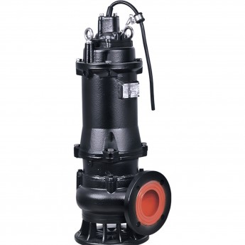 Насос фекальный LEO 50WQ15-20-2.2T (380В, 2.2кВт, 40м3/ч, H-22м, d патр.50мм, до 20%, до 20мм)